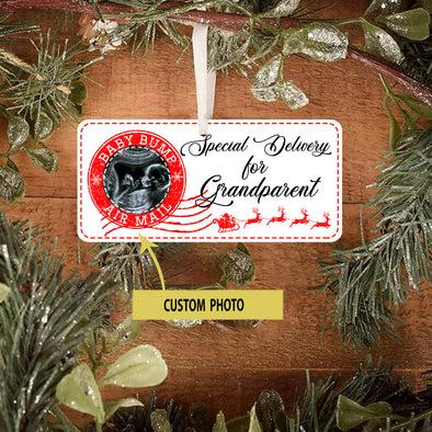 Personalized Gift For Grandparent Special Delivery For Grandparent Ornament - Mc