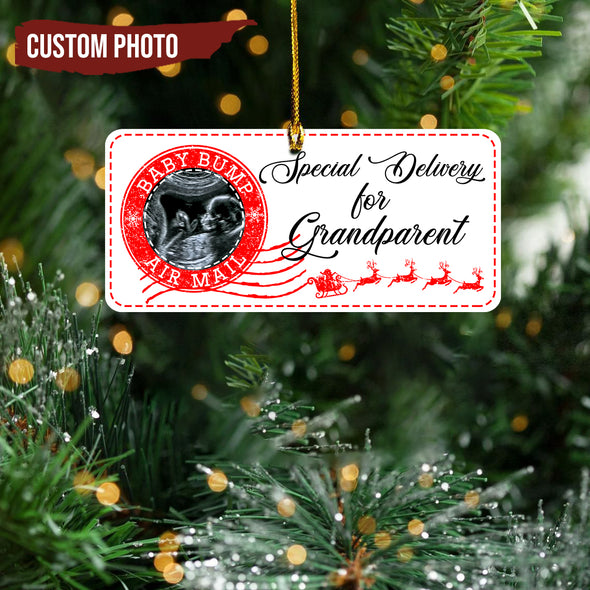 Personalized Gift For Grandparent Special Delivery For Grandparent Ornament - Mc