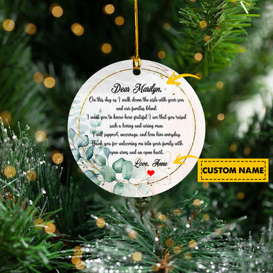 Gift For Mother In Law I Will Support, Encourage, And Love Him Everyday Ornament - Kv - TA0210213