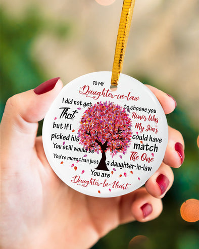 Gift For Daughter In Law Daughter In Heart Ornament - Kv - KT0610217