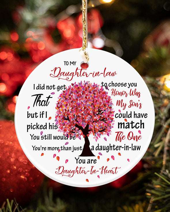 Gift For Daughter In Law Daughter In Heart Ornament - Kv - KT0610217