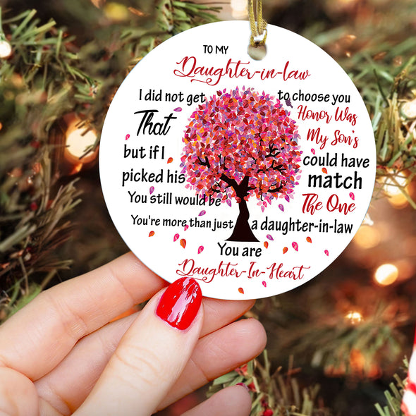 Gift For Daughter In Law Daughter In Heart Ornament - Kv - KT0610217
