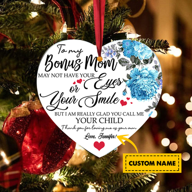 Gift For Bonus Mom Thank You For Loving Me As Your Own Ornament - Nt - TA0510215