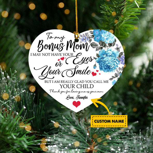 Gift For Bonus Mom Thank You For Loving Me As Your Own Ornament - Nt - TA0510215