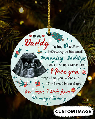 Personalized Gift For Future Daddy Can't Wait To Meet You Ornament - MC - TT1611216 2