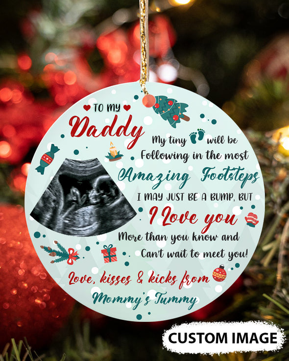 Personalized Gift For Future Daddy Can't Wait To Meet You Ornament - MC - TT1611216 2