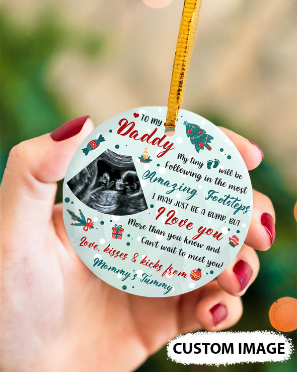 Personalized Gift For Future Daddy Can't Wait To Meet You Ornament - MC - TT1611216 2