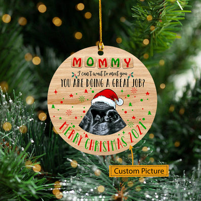 Personalized This Christmas 2021 I'll Be Snuggled Up Two Side Ornament Gift For Mommy You Are Doing A Great Job- Kv