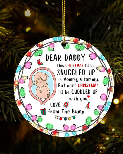 Gift For Future Daddy Next Christmas I'll Be Cuddled Up With You Ornament - MC -  TT0811217 2