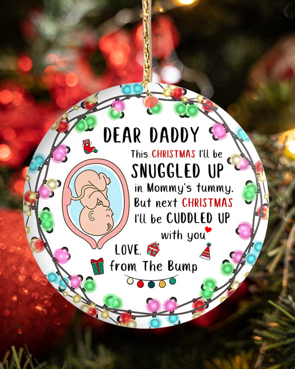Gift For Future Daddy Next Christmas I'll Be Cuddled Up With You Ornament - MC -  TT0811217 2