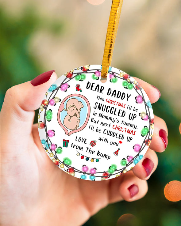 Gift For Future Daddy Next Christmas I'll Be Cuddled Up With You Ornament - MC -  TT0811217 2