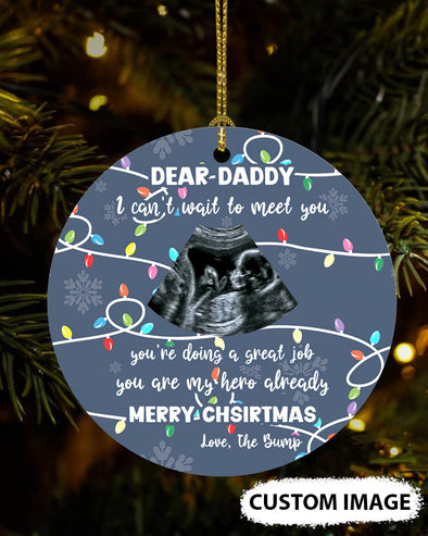 Personalized Gift For Future Daddy Can't Wait To Meet You Ornament - MC - TT2111215 1