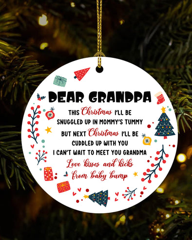 Gift For Grandpa Can't Wait To Meet You Ornament - MC -  TT2311211 2