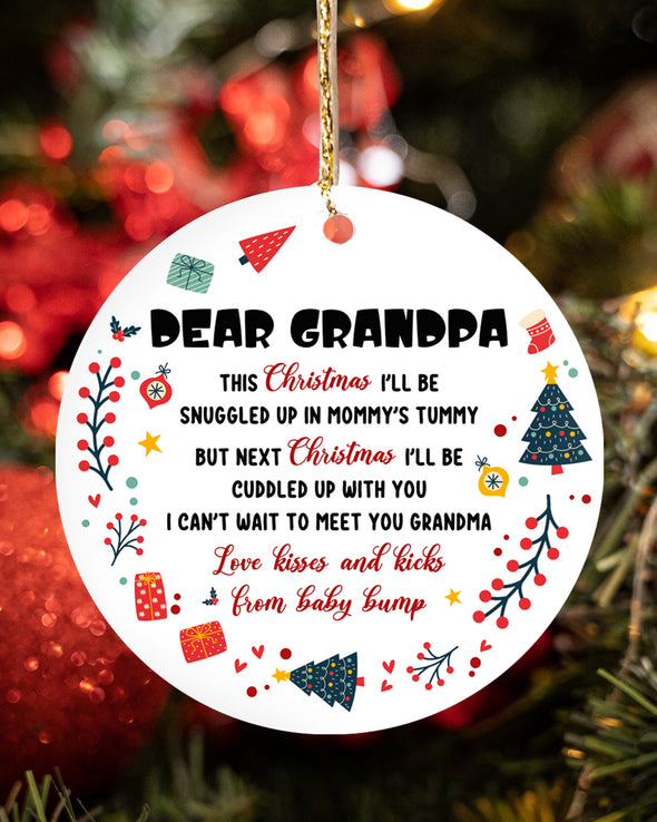Gift For Grandpa Can't Wait To Meet You Ornament - MC -  TT2311211 2