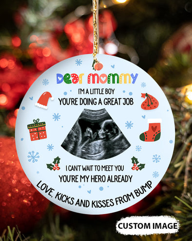 Gift For Future Mommy I'm a Little Boy You're Doing A Great Job Ornament - MC - TT0511212 1