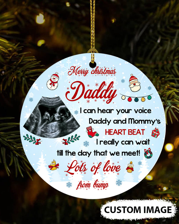 Personalized Gift For Future Daddy I Really Can Wait Till The Day That We Meet Ornament - MC - TT1511212 1