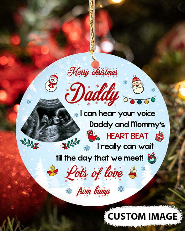 Personalized Gift For Future Daddy I Really Can Wait Till The Day That We Meet Ornament - MC - TT1511212 1