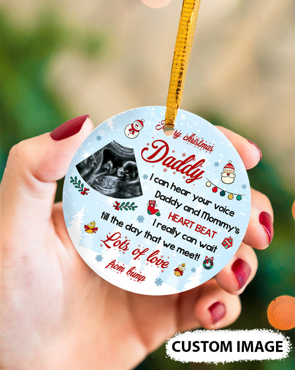 Personalized Gift For Future Daddy I Really Can Wait Till The Day That We Meet Ornament - MC - TT1511212 1