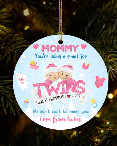Gift For Mommy Can't Wait To Meet You Ornament - PP - TT1511211 2