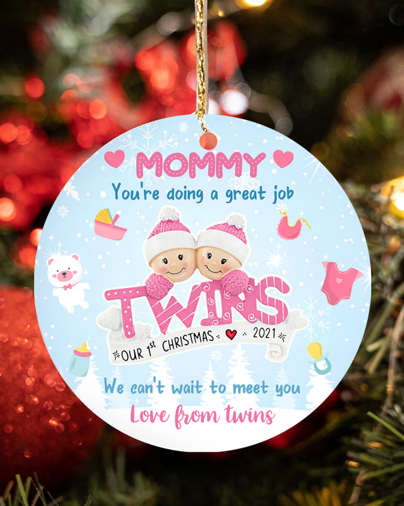 Gift For Mommy Can't Wait To Meet You Ornament - PP - TT1511211 2