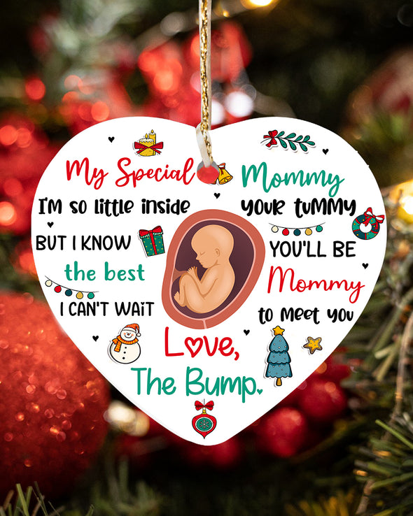 Gift For Mommy I'm So Little Inside Your Tummy But I Know You'll Be The Best Mommy Ornament - NT - KT 2510214