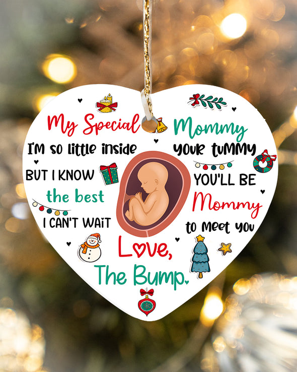 Gift For Mommy I'm So Little Inside Your Tummy But I Know You'll Be The Best Mommy Ornament - NT - KT 2510214