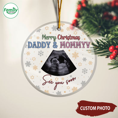Personalized Gift Of Future Daddy & Mommy See You Soon Ornament_NT_HB2709222