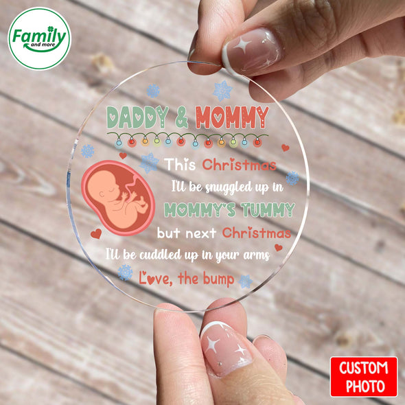 Gift For Future Daddy And Mommy Next Christmas I'll Be Cuddled Up With You Christmas Ornament_NT_HB2410222