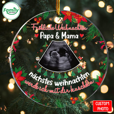 Personalized Gift For Daddy & Mommy Fröhliche Weihnachten Papa & Mama Ornament _NT_HB1710222