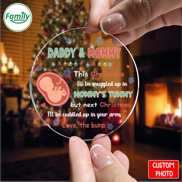Gift For Future Daddy And Mommy Next Christmas I'll Be Cuddled Up With You Christmas Ornament_NT_HB2410222