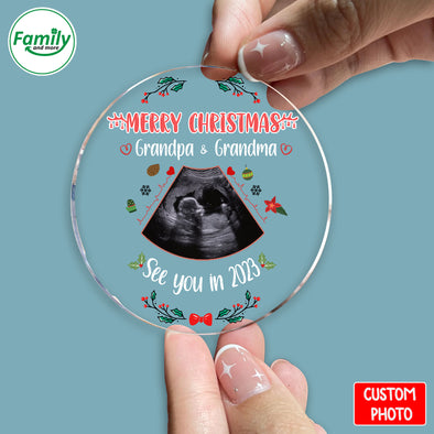 Personalized Gift For Future Grandpa & Grandma See You In 2023 Ornament-NT-HB411222