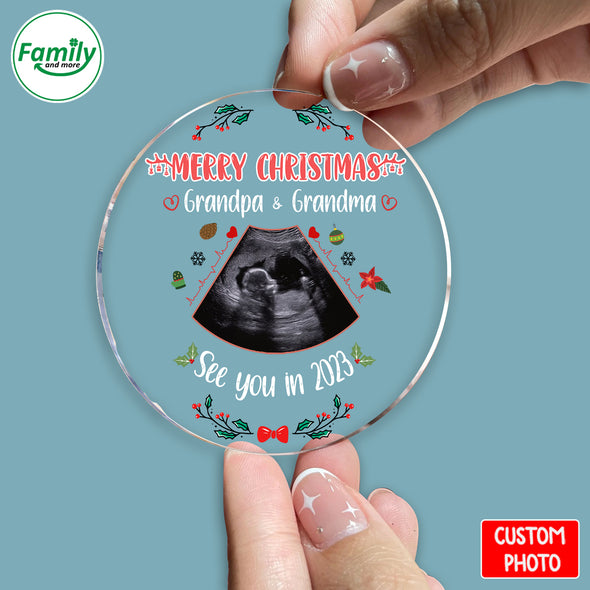 Personalized Gift For Future Grandpa & Grandma See You In 2023 Ornament-NT-HB411222