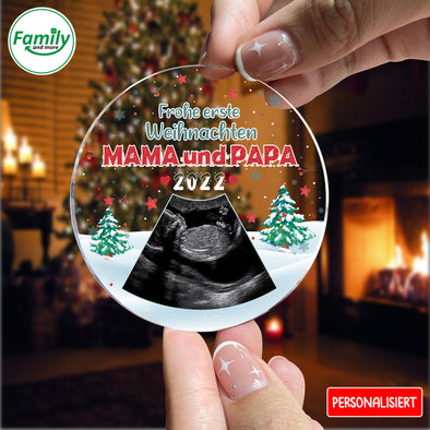 Geschenk für MaMa und PaPa Frohe erste Weihnachten 2022 Ornament_NT_HB1111224