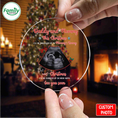 Personalized Gift For Daddy & Mommy See You Soon Christmas Ornament _NT_HB1910222