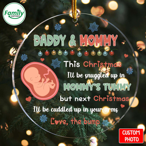 Gift For Future Daddy And Mommy Next Christmas I'll Be Cuddled Up With You Christmas Ornament_NT_HB2410222