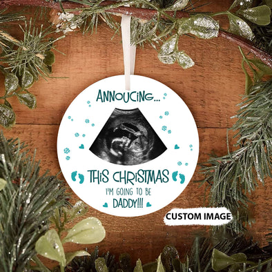 Personalized Gift For Daddy Annoucing.... Ornament - pp