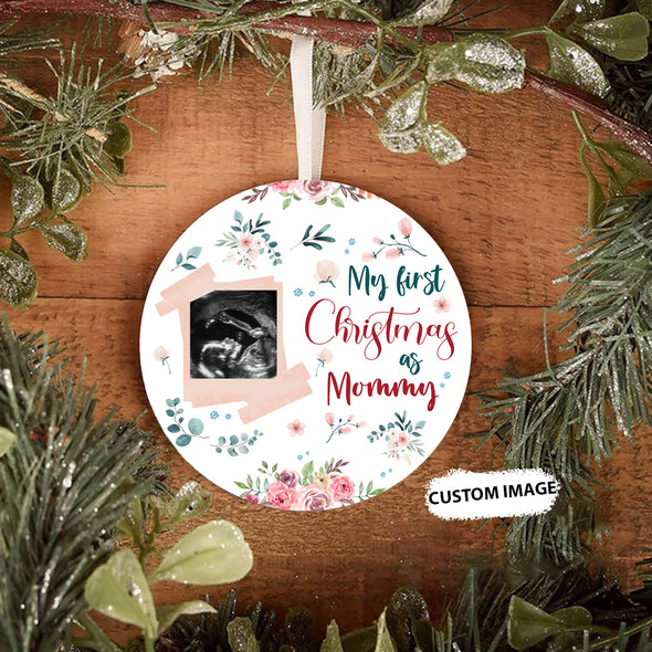 Personalized Gift For Future Mommy My First Christmas As Mommy Ornament - pp - TT041021 1 1