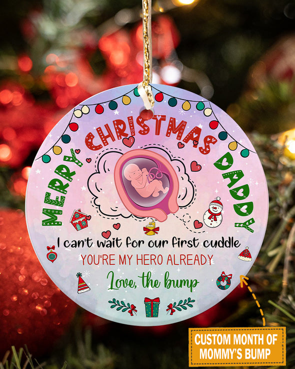 Gift For Future Daddy You're My Hero Already Ornament - pp - KT2110211