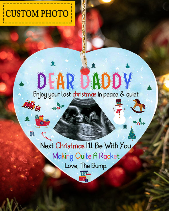 Personalized Gift For Future Daddy Making Quite A Racket Ornament - Kv - KT1810216
