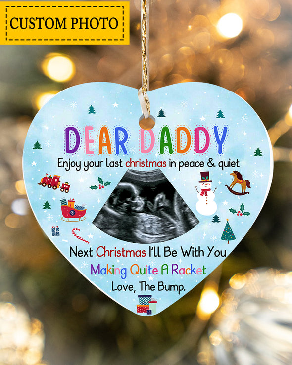 Personalized Gift For Future Daddy Making Quite A Racket Ornament - Kv - KT1810216
