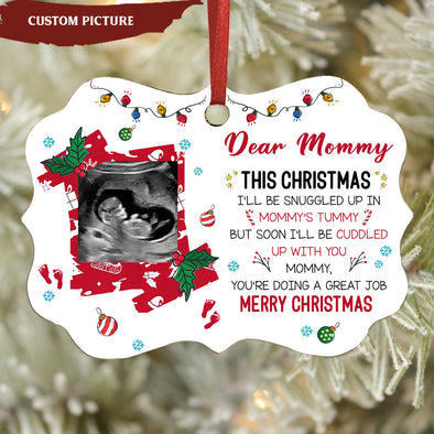 Personalized Gift For Future Mommy Merry Christmas Ornament - pp - TT0310212