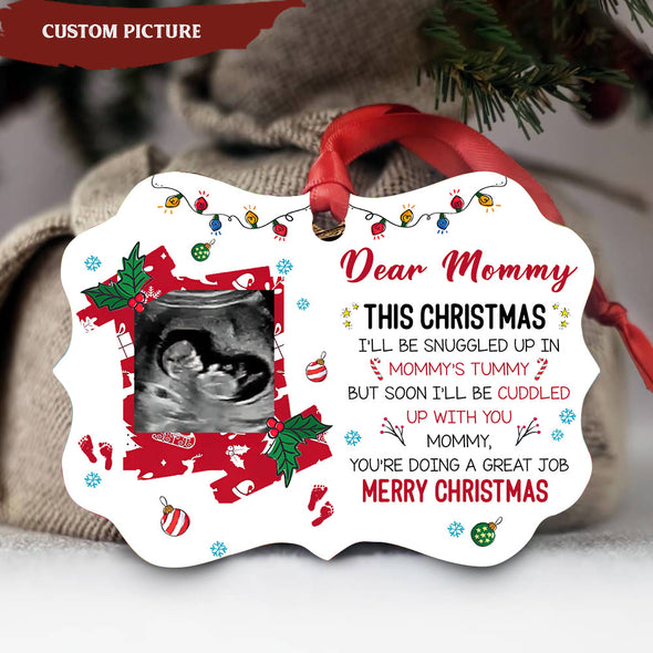 Personalized Gift For Future Mommy Merry Christmas Ornament - pp - TT0310212