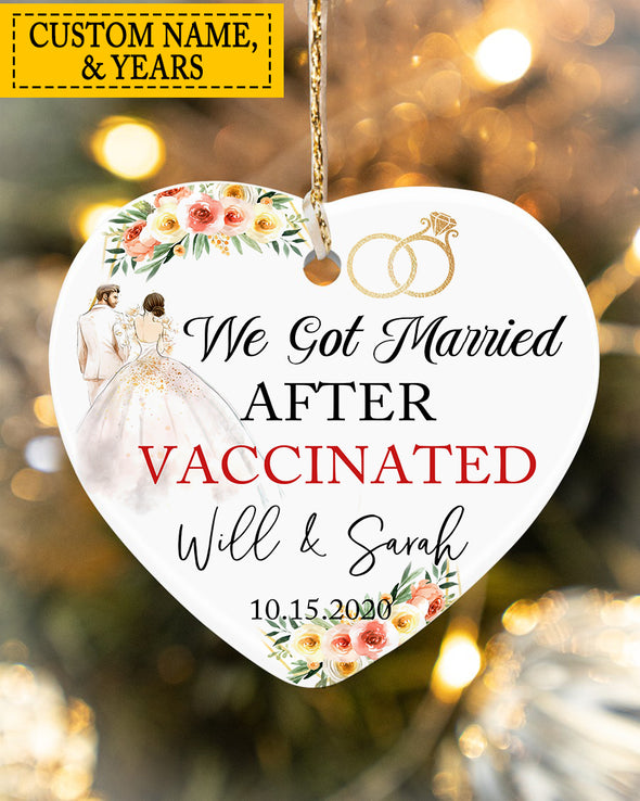 Personalized Gift For Couple We Got Married Ornament - Mc - Kt 1310211