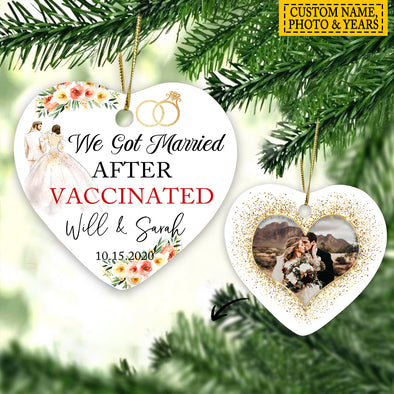 Personalized Gift For Couple We Got Married Ornament - Mc - Kt 1310211