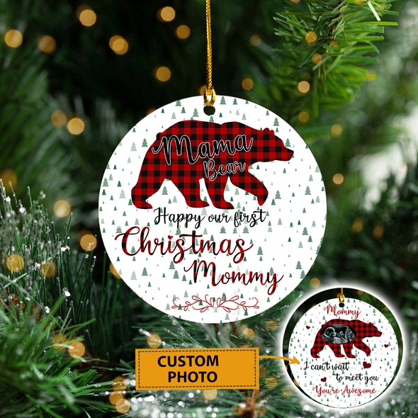 Personalized Gift For Future Mama Bear Ornament - Mc - KT0110211