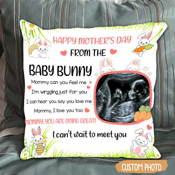 Personalied Gift For Future Mommy This Mother's Day I'll Be Snuggled Up In Your Tummy Pillow - MC - TT3003223