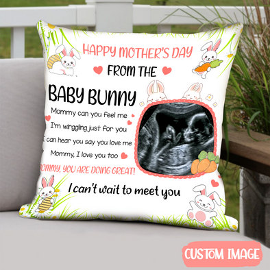 Personalied Gift For Future Mommy This Mother's Day I'll Be Snuggled Up In Your Tummy Pillow - MC - TT3003223