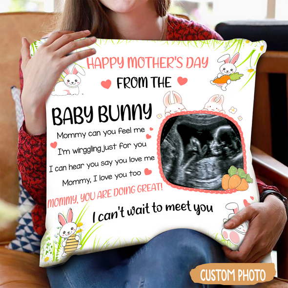 Personalied Gift For Future Mommy This Mother's Day I'll Be Snuggled Up In Your Tummy Pillow - MC - TT3003223