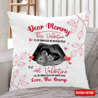 Personalized Gift For Future Mommy Next Valentine I'll Be Snuggled Up With You Pillow - PP - LT1801224
