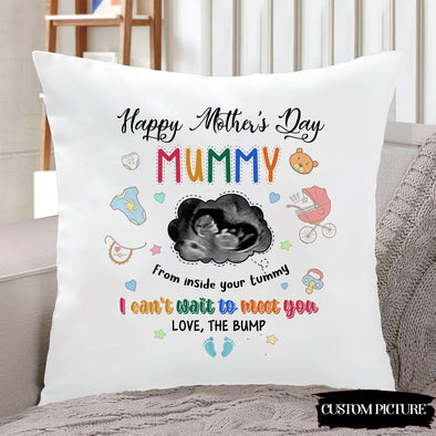 Personalized Gift For Future Mummy From Inside Your Tummy I Can't Wait To Meet You Pillow - PP - LT0403221